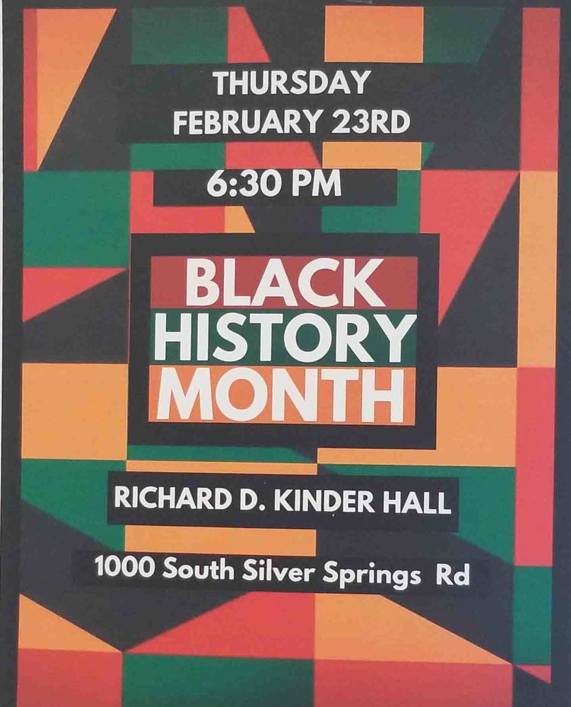 Black History Month flier