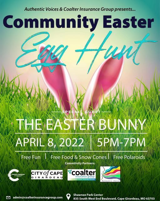 Community Easter Egg Hunt -  April 8th 2022 5pm - 7pm