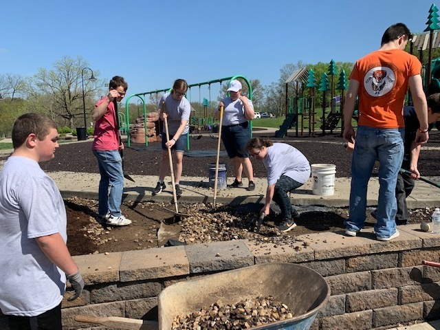 The Air Force JROTC volunteered at the Friends of the Park event at Capaha Park in April.
