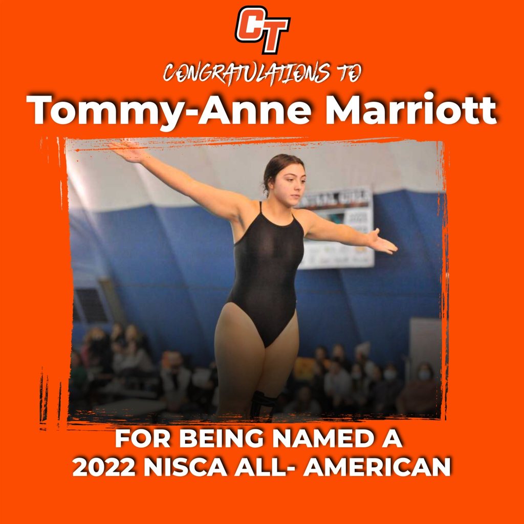 Tommy-Anne Marriott is an All-American diver!