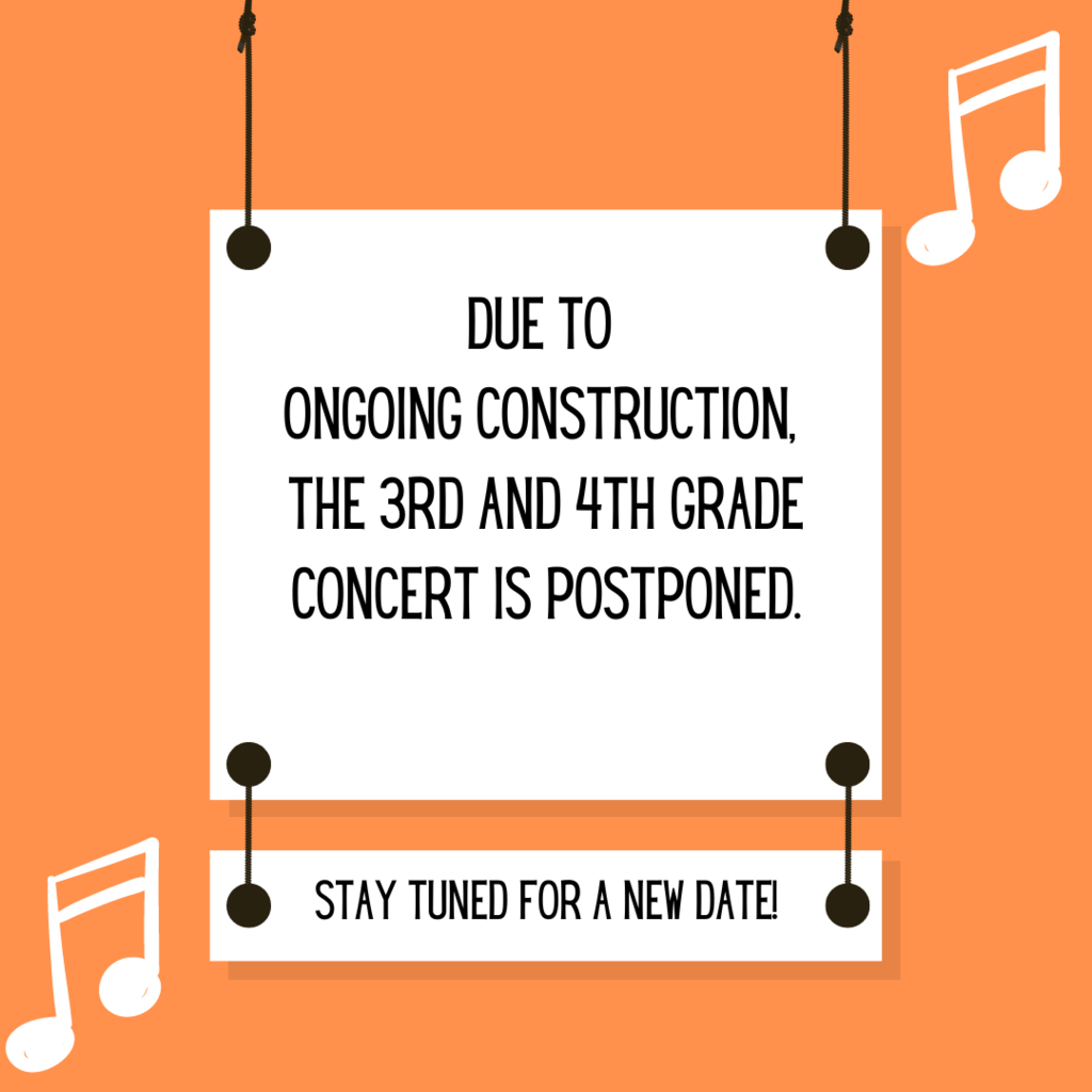 3rd and 4th concert postponed
