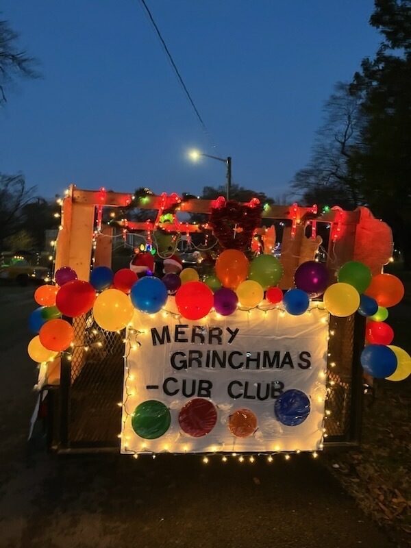 Cub Club participated in the Parade of Lights