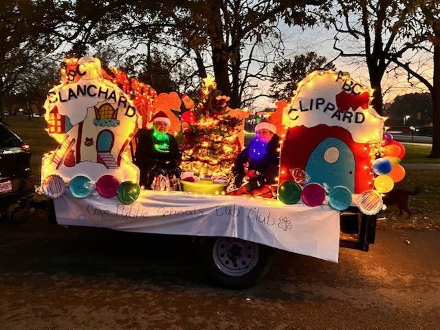 Cub Club participated in the Parade of Lights