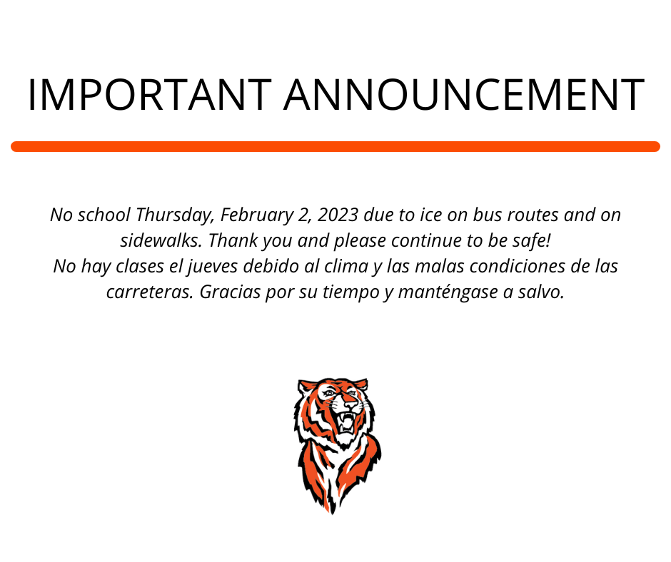No school Thursday, February 2, 2023.