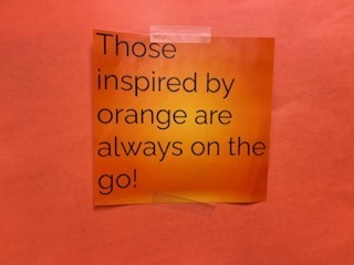 Inspired by orange sign