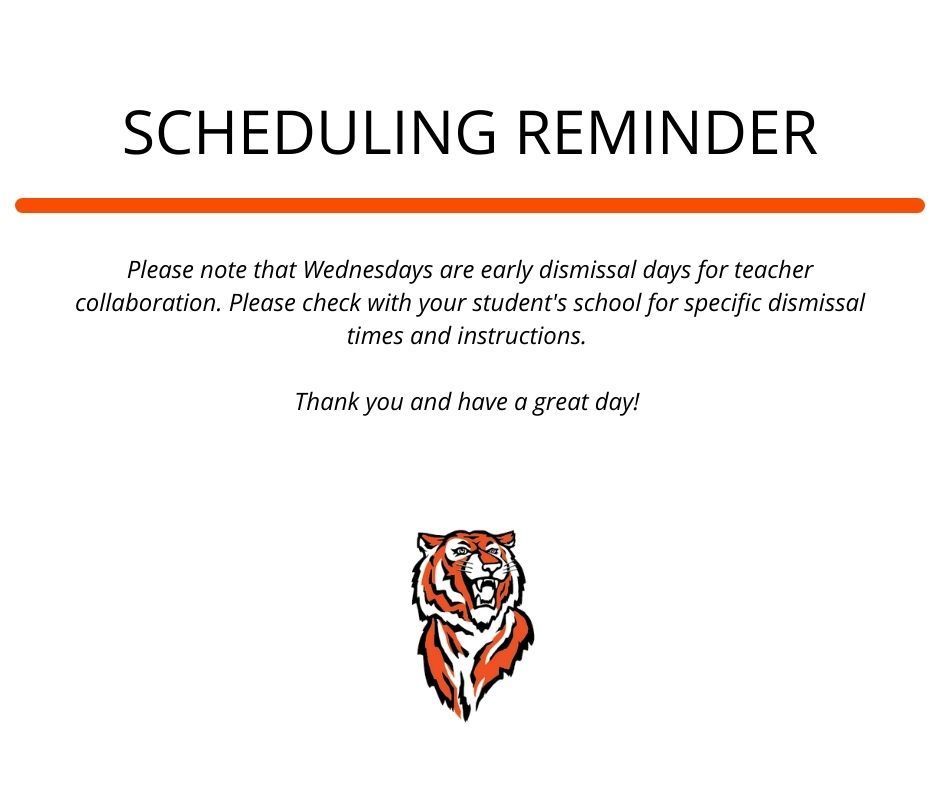Wednesdays are early-release days at  our school district